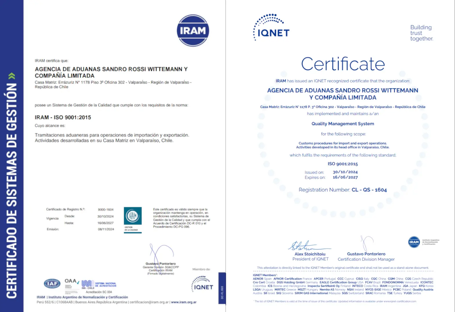 ISO 9001:2015 Certification
